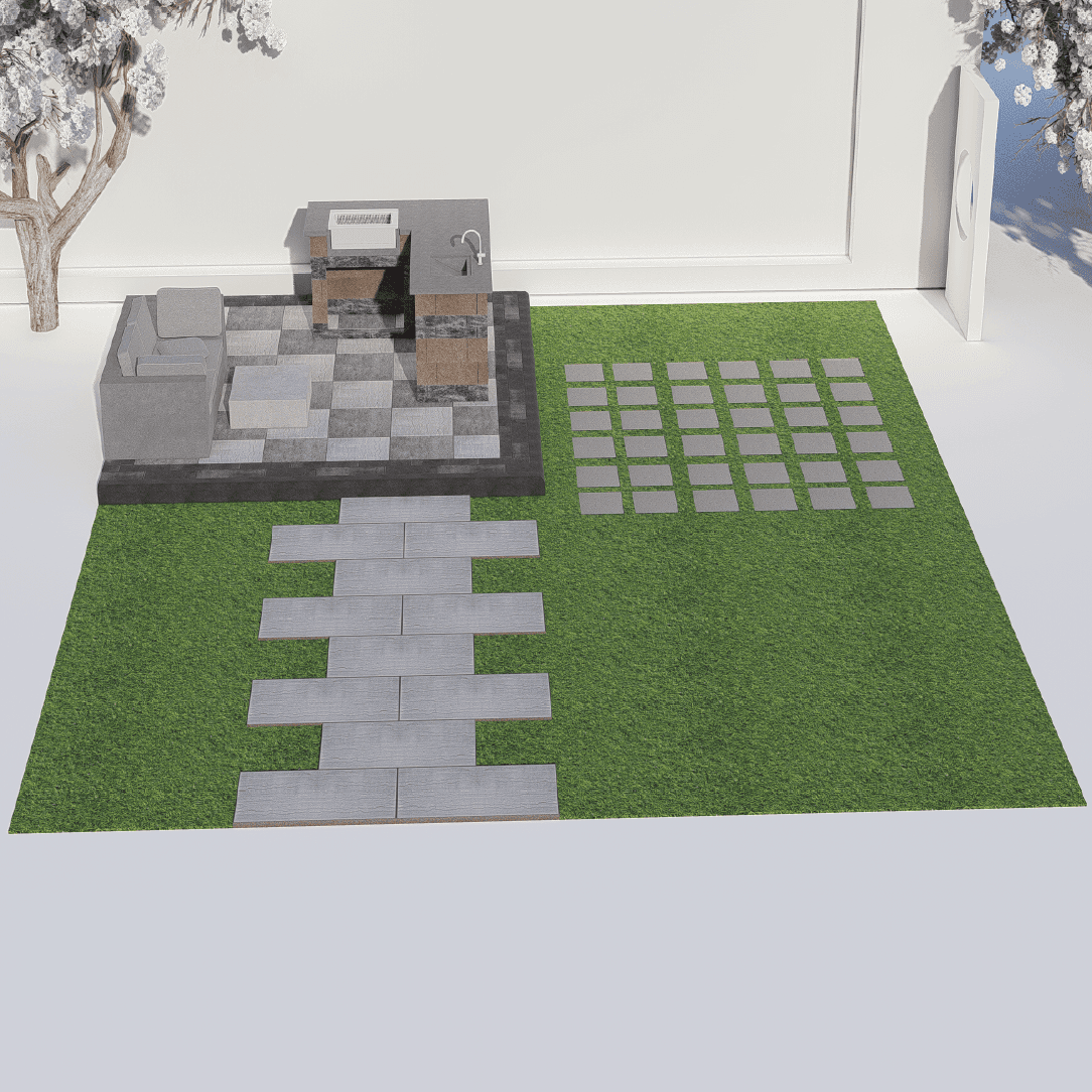 Outdoor Kitchen 4049 - 8.00 x 8.9 m